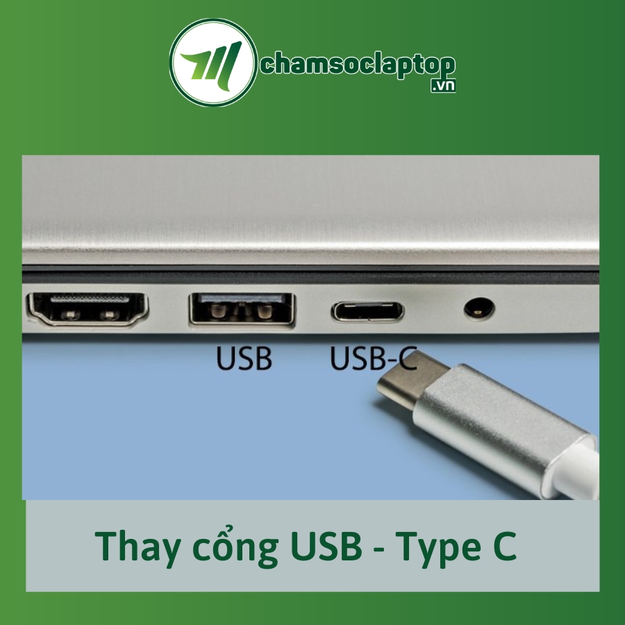 Thay cổng Type-C trên laptop